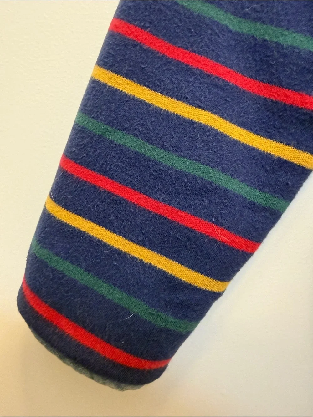 Joules Navy Striped Half-Zip Pullover with Red & Yellow Accents